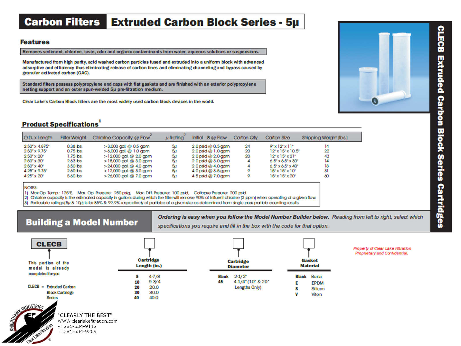 Extruded Carbon Block Series Different